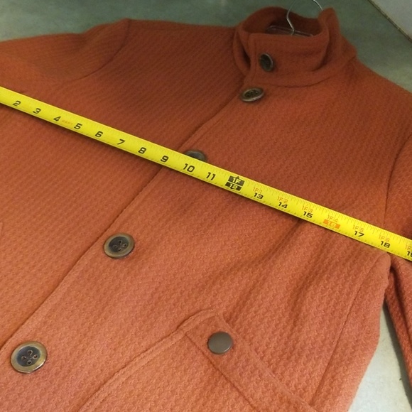 Rust orange wool spring/fall jacket - Picture 7 of 8